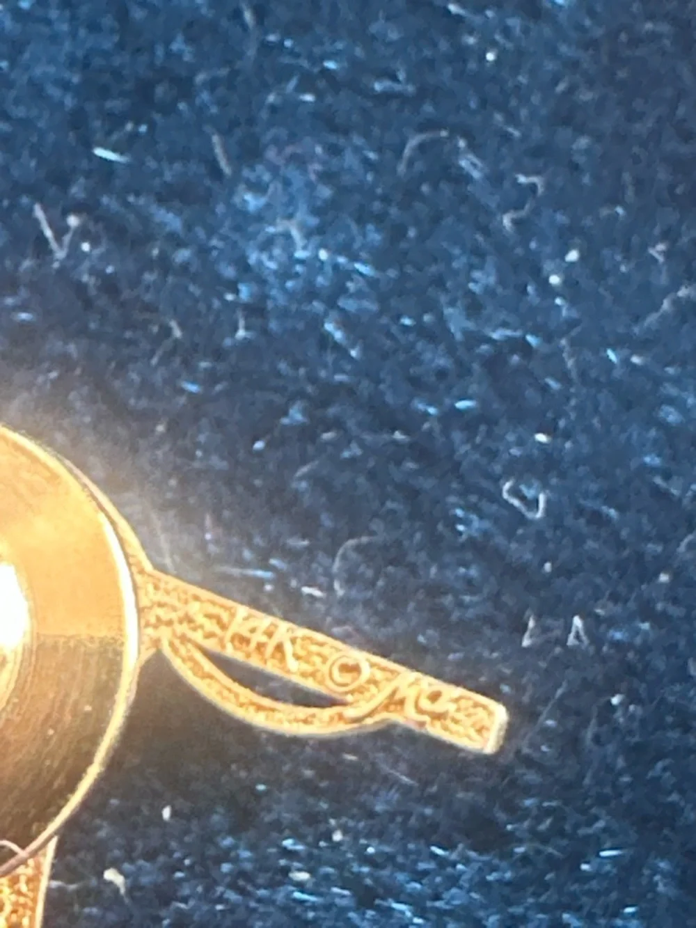 Michael Anthony Solid 14k Yellow Gold American Flag Tie Tack Lapel Pin